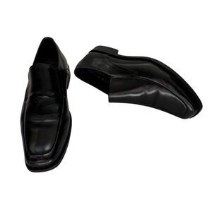 Stacy Adams Mens Black Leather Slip On Shoes SZ 9.5
